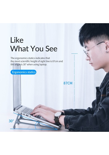 Sones Orıco Ma13 Çok İşlevli Dizüstü Bilgisayar Dikey Depolama Tutucu Gri