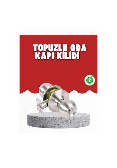 Estetik Güvenli Topuzlu Kapı Kilidi