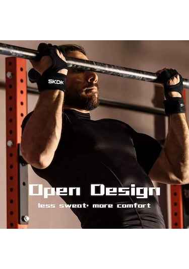 Profesyonel Ağırlık Fitness Pilates Eldiveni Siyah