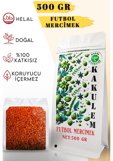 Kakulem Futbol Kırmızı Mercimek 500 G