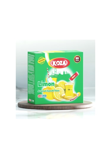 Koza Tek İçimlik Limon Aromalı Toz İçecek 50'li