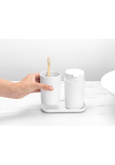 Brabantia Renew 3 Parça Banyo Seti Beyaz 280382 Diğer