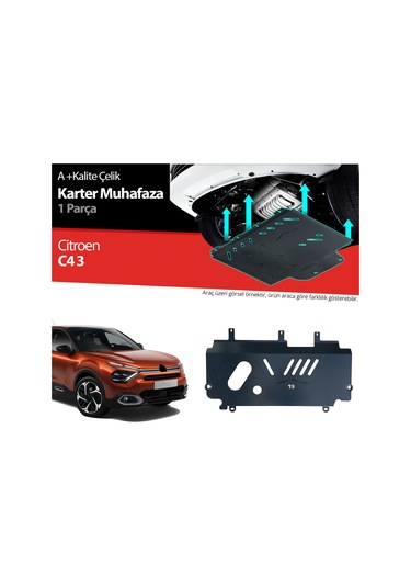 Citroen C4 Çelik Karter Muhafaza Koruma 2021 2022 2023 2024