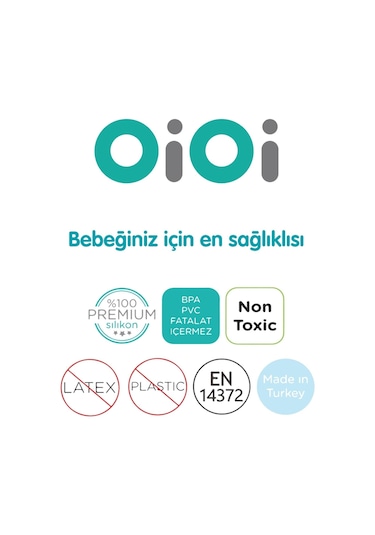 Oioi Mini Bardak Silikon 6 Ay+ Bubble Beige Bej