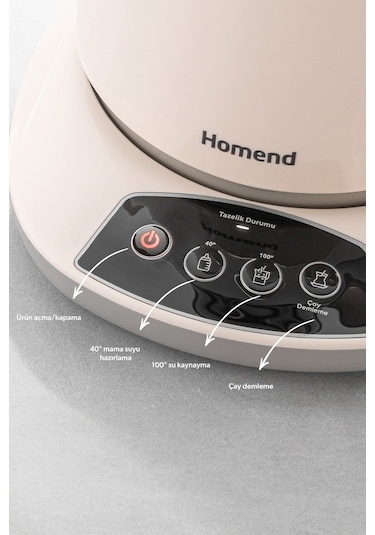 Homend Royaltea 1757H Konuşan Çay Makinesi