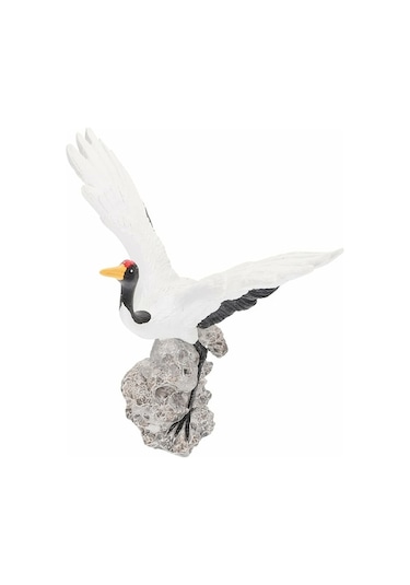Rezine Tırnaklı Beyaz Truva Güvercini Heykeli - Balkon, Oturma Odası, Bahçe Dekorasyonu, El Boyama, Ornman Mantar
