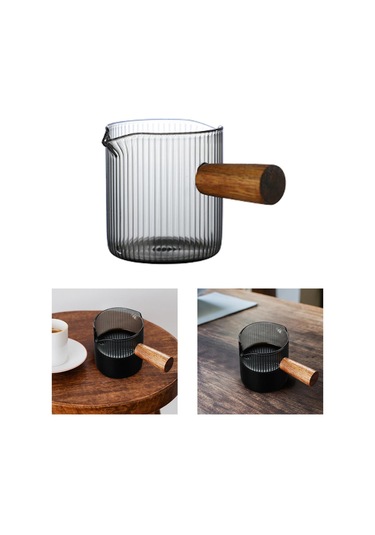 Homyl Çayevi Cafe Için Cam Ölçüm Kabı Isıya Dayanıklı Stil F 100ml