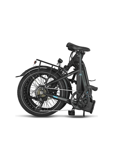 Mosso Kronos Elektrikli Katlanır Bisiklet 390h Hyd 20 Jant 7 Vites Mat Siyah Mavi Çok Renkli