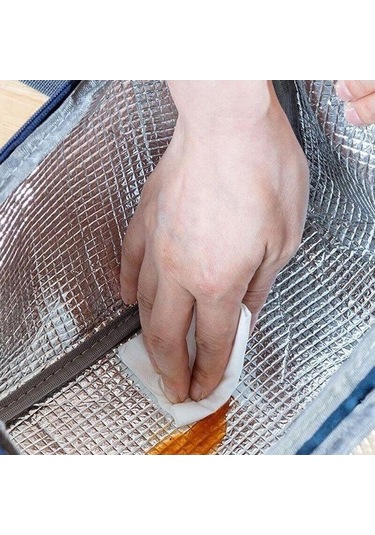 Novahub Gril Büyük Yalıtımlı Öğle Yemeği Çantası - Yetişkin Ve Çocuklar İçin - L Boy - Gri Renk - Termal Serin/sıcak Gıda Saklama Kutusu Gri