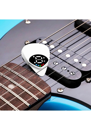 2'si 1 Arada Gitar Plektreni & Akort Cihazı Taşınabilir