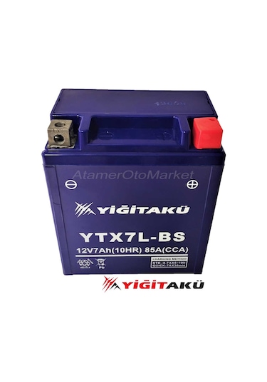 12 V 7 Ah-amper Ytx7l-bs Motosiklet Aküsü-Yiğit Akü