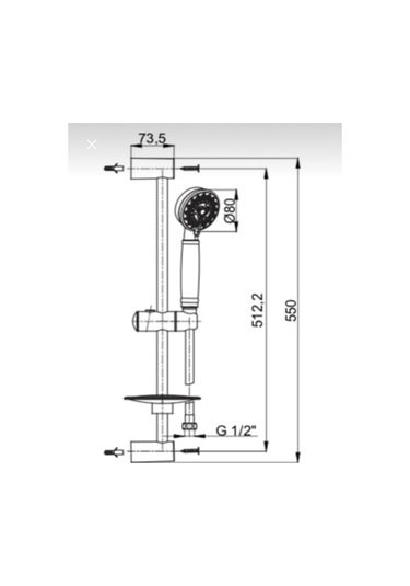 Sürgülü Duş Seti Krom Kaplama Diğer