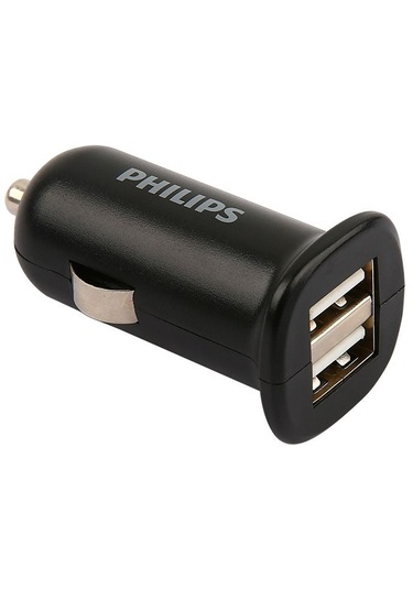 Philips 2'li Usb Oto Şarj Cihazı Aleti Dlp1502nb/51