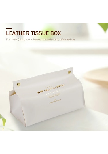 B-dayanıklı Masaüstü Peçete Pompalama Kağıt Mendil Pratik Çok Fonksiyonlu Klasik Deri Saklama Kabı Ev Dekor