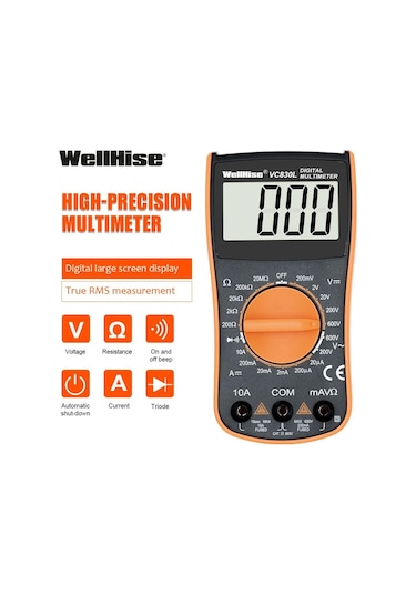 Wellhise VC830L Ölçü Aleti Multimetre Avometre