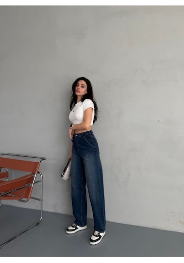 Maison Meda Denim De Yeni Siluet: Lacivert Baggy Lacivert