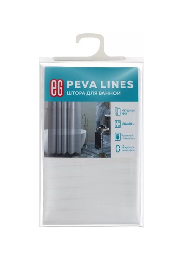 Evrogarant 180 X 180 Cm Ağırlıklı Duş Ve Banyo Perdesi 203244909 Beyaz