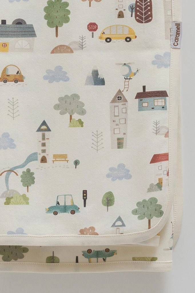 Caramell 3'lü Bebek Seti Pamuk 80-90 CM 1 Müslin Battaniye + 1 Penye Battaniye + Emzik Askısı Hediyelik Mint Crml.mnt.bte2205 Mint