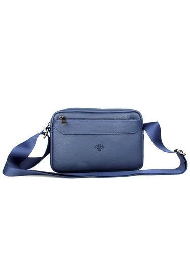 Erkek Lacivert Lüks Orta Boy Askılı Postacı Omuz Çantası Lacivert