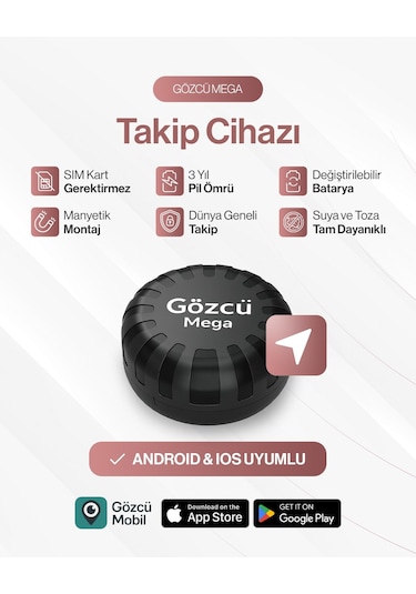 Gözcü Mega Gps Takip Cihazı