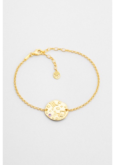 Akrep Burcu 18 Ayar Sarı Altın Kaplama 20 Cm Gümüş Bileklik Altın - Gümüş