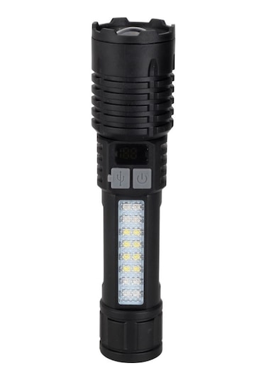 Panther Pt-4114 Usb Şarjlı El Feneri Siyah