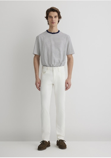 Mavi - Jake Mavi Black Ekru Jean Pantolon 0042288003 Ekru