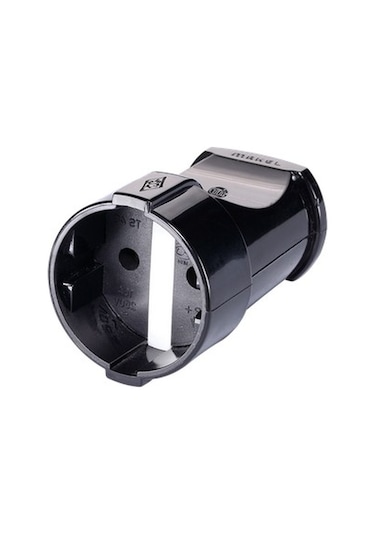 Makel Topraklı Dişi Fiş Siyah 10053