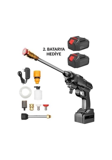 Akülü Oto Araç Yıkama Yüksek Basınçlı Araba Yıkama Makinesi Şarjlı