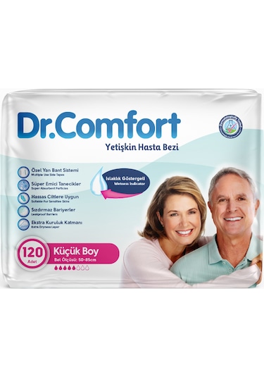 Dr.Comfort Yetişkin Bel Bağlamalı Hasta Bezi Small 4 x 30'Lu 120 Adet