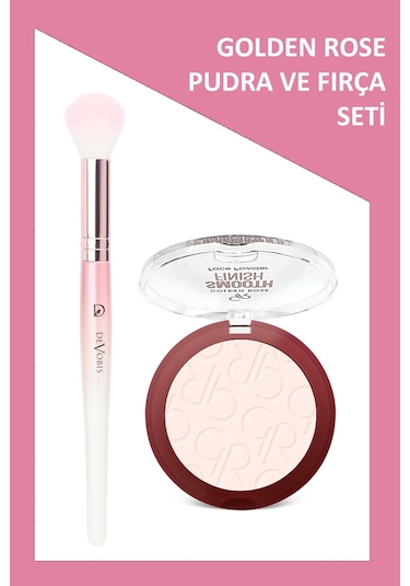 Devobis Precision Face Brush - Hassas Yüz Fırçası Ve Smooth Finish Face Powder No: 201 Seti
