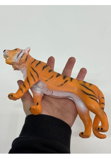 Plastik Oyuncak Büyük Boy Hayvan Kaplan Tiger 17 Cm