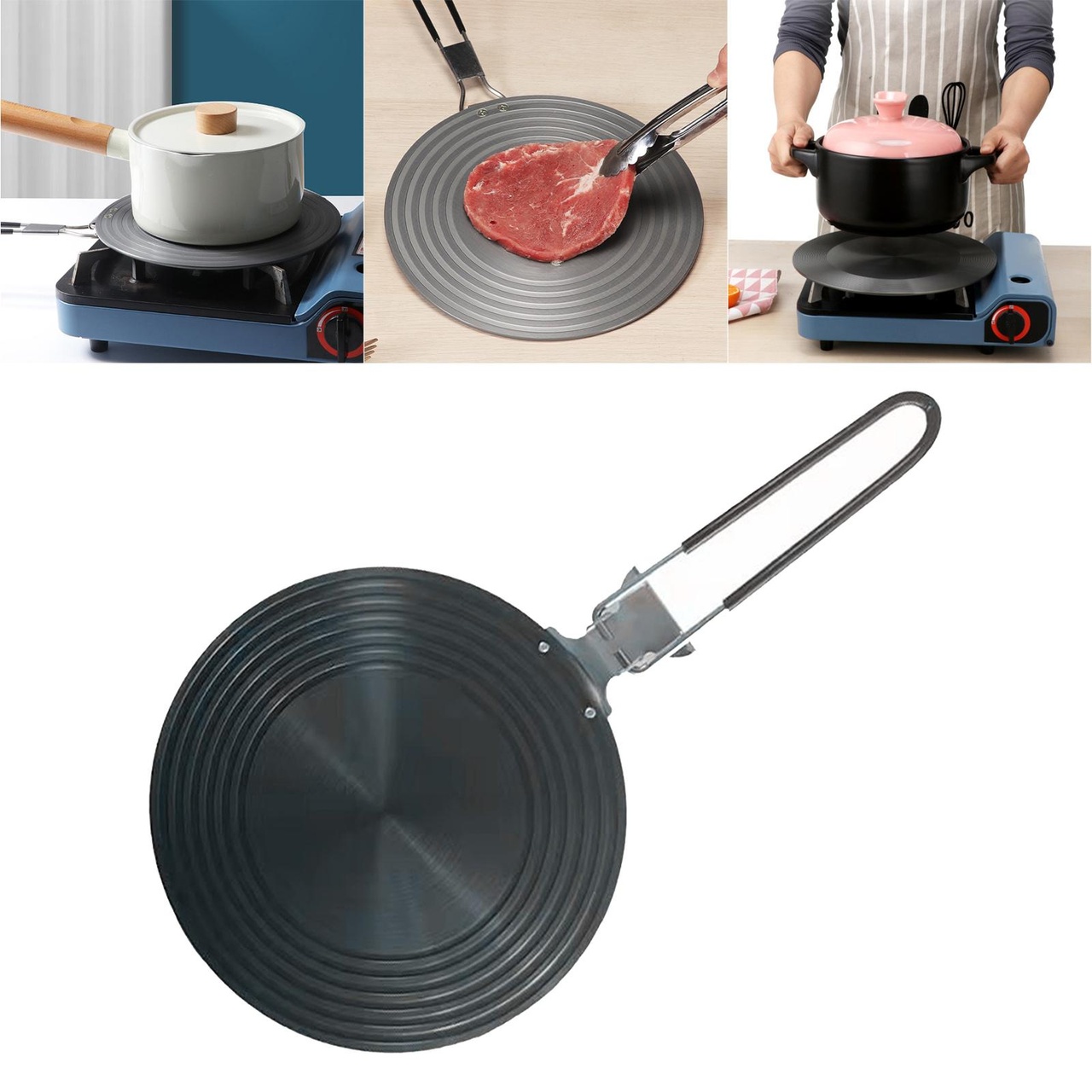 Homyl İndüksiyon Cam Ocak Için Isı Yayıcı Plaka Çap-28cm Arjantin