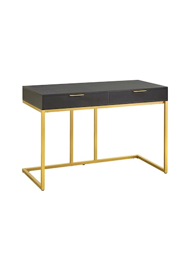 Wendy Gold Metal Siyah Çalışma Masası