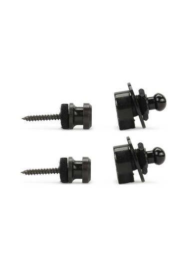 Fender Security Strap Locks Black 2 Askı Kilidi Locks - Buttons