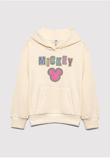 Mavi Mickey Bej Kız Çocuk Sweatshirt M7s10141-70072 Bej