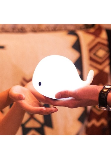 Ulzyvf 1.5w Usb Şarjlı Balina Pat Işığı, 7 Renk Değişimli, 800mah Pil, Eğlenceli Işık Çizgi Film Işığı Diğer