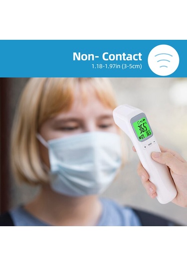 Xiyyadms Hızlı Ve Hassas Alın Termometresi - 32 Ölçüm Hafızalı, Lcd Ekranlı, Temassız Ateş Ölçer Yetişkin & Çocuk
