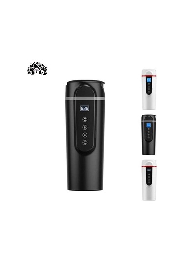 Novahub Mkb173 304 Paslanmaz 420ml 12v/24v Araç İçi Çay/kahve Isıtıcı Beyaz Beyaz