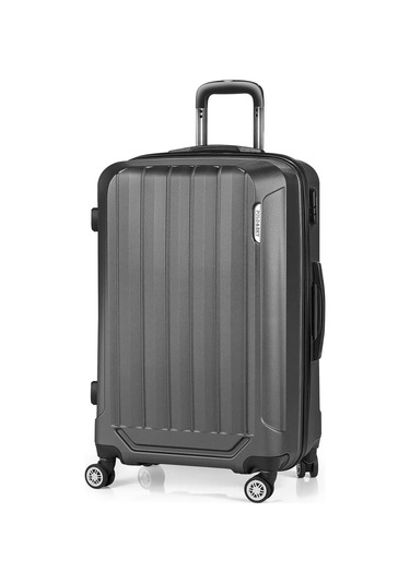 Spring Model Füme Renk Büyük Boy Valiz Bavul Füme