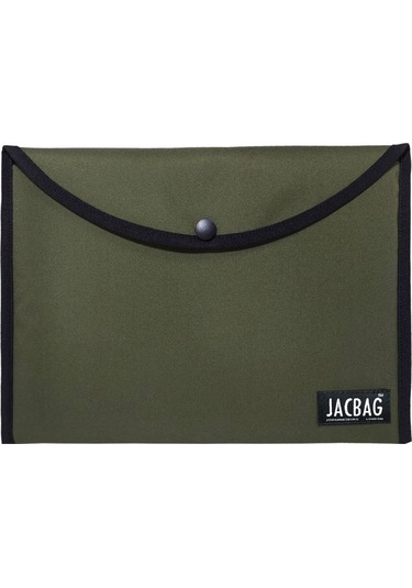 Jacbag Haki Yeşil Erkek A4 Çıtçıtlı Dosya Defter Tablet Ve Evrak Çantası