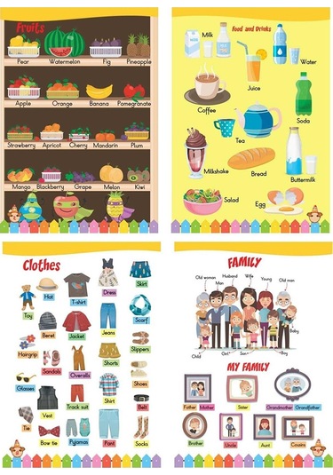 4 - 7 Yaş Ingilizce Eğitim Seti 5 Kitap