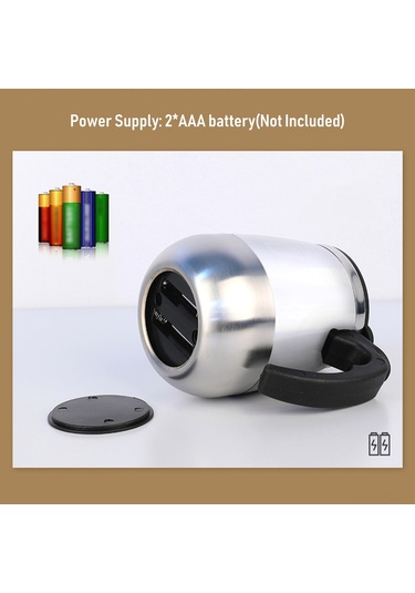 Hfambition 400ml Otomatik Kahve Karıştırıcı Bardak, Çift Katlı Isıya Dayanıklı Kapaklı, Çelik Paslanmaz, Kahve-süt-juice Karıştırır Beyaz