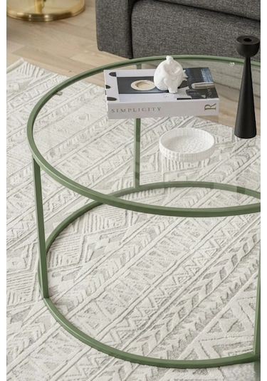 Berlin Orta Sehpa Mint Yeşili 80cm Mint Yeşil