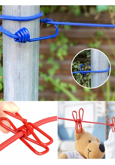 Morabi Dış Mekan Çamaşır İpi Mandallı 234782501 Beyaz