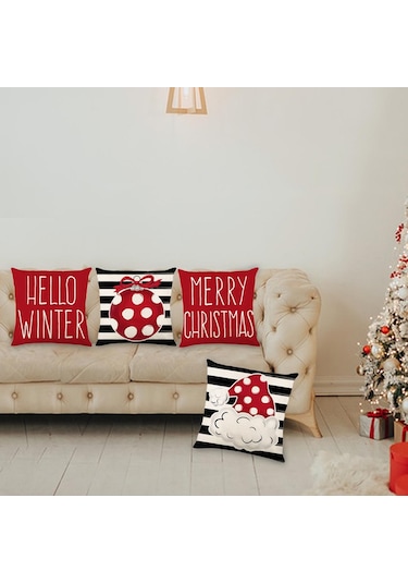 Suntek Noel Yastık Kılıfı Noel Oturma Odası Kanepe Ev Için