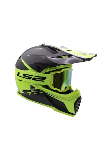 Ls2 Charger Goggles Motokross Gözlük Neon Sarı