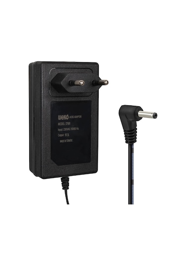 Weko Wk-37909 9 Volt - 3 Amper 3.5 1.35 Mm Uçlu Yerli Üretim Priz Tipi Adaptör