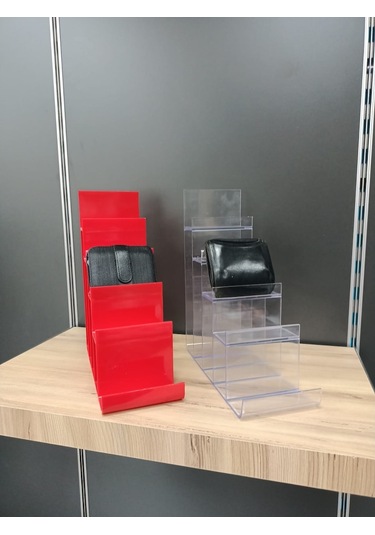 Uzman Grup Raf Pleksi Cüzdanlık Teşhir Standı (10'Li Paket)