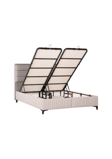 Kilim Mobilya Bamboo Sleepy Sandıklı Baza (Başlıksız) 160x200 Krem